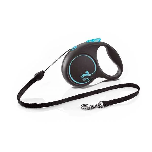 Flexi Black Design S Lanko 5m/12kg Svetlomodré 1×1 ks