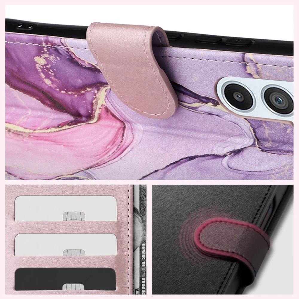 Tech-Protect Wallet knižkové puzdro na Samsung Galaxy A35 5G, marble