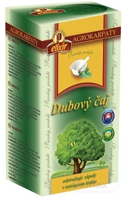 AGROKARPATY DUBOVÝ ČAJ 20×2 g, prírodný produkt