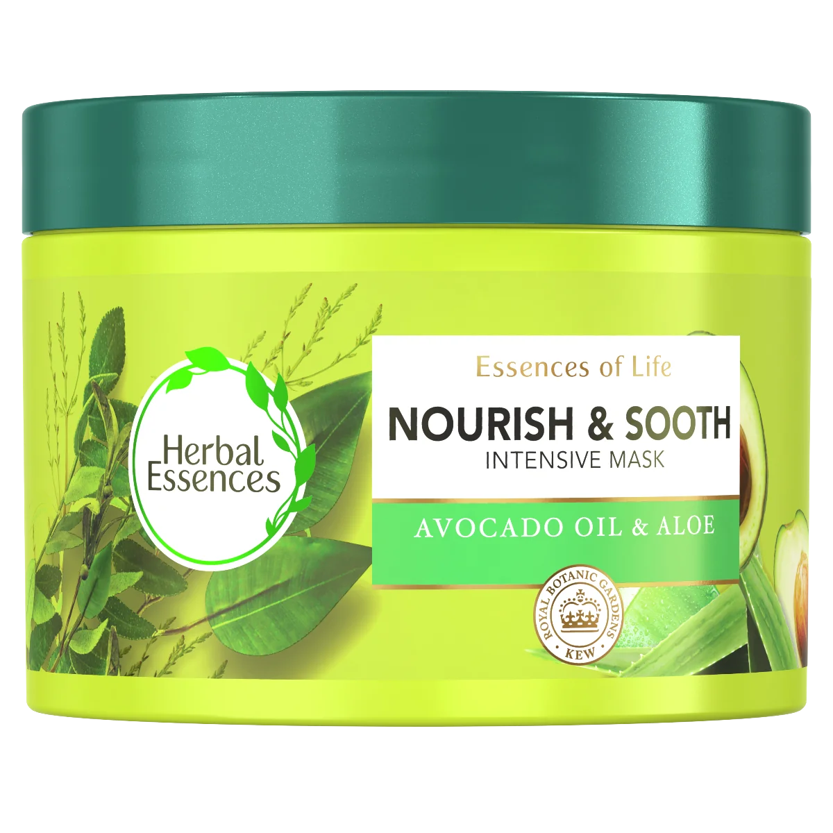 Herbal Essences Vyživujúca Maska Na Suché Vlasy A Pokožku Hlavy Pure aloe&Avocado 1×450ml, maska na vlasy