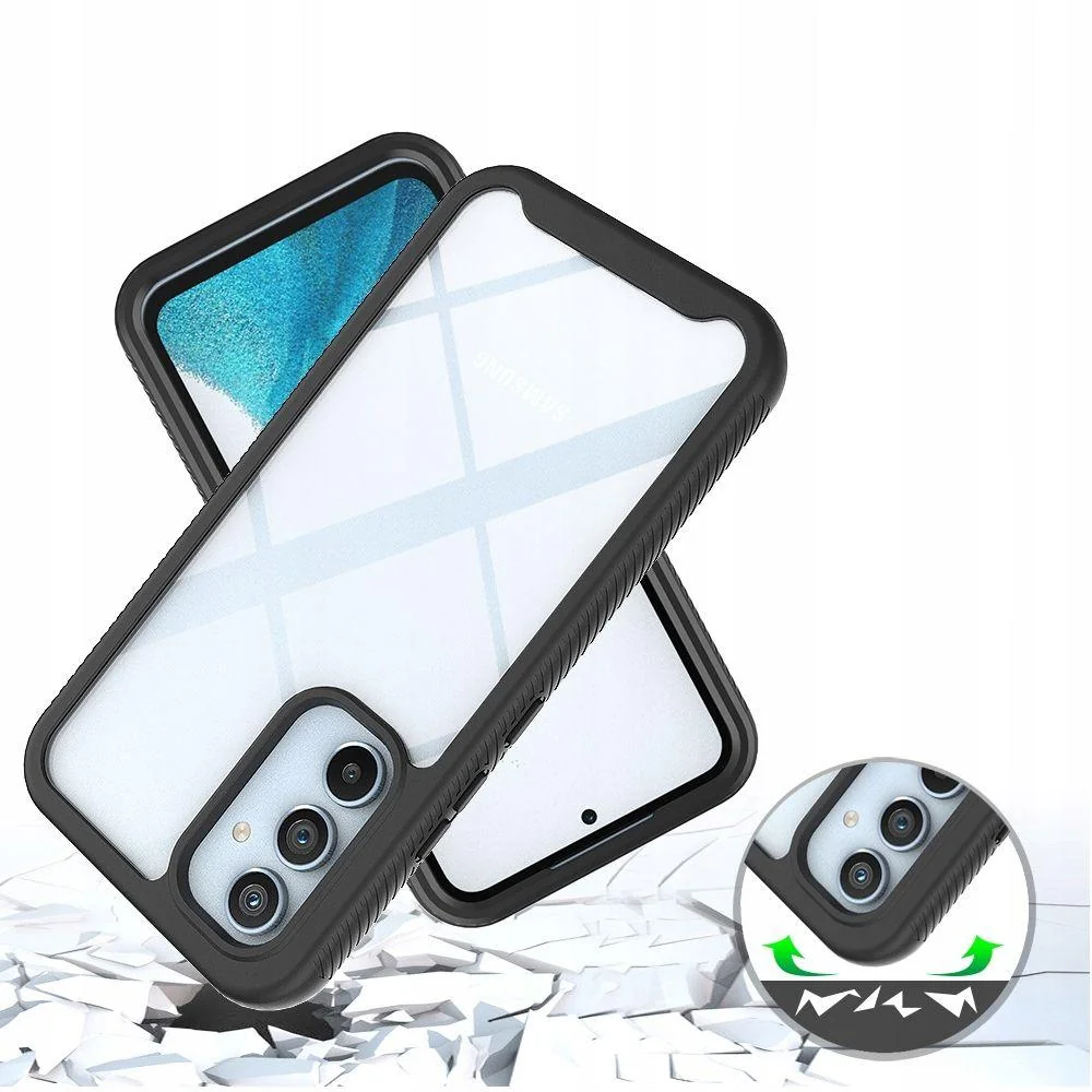 Ochranná fólia pre Samsung Galaxy A54 - Čierna 2v1 balenie, TPU a polykarbonát