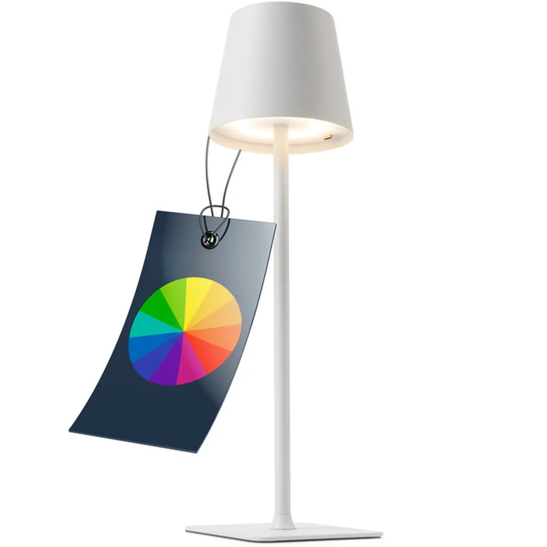 Classbach TL 4025 LED dobíjacia stolová lampa, biela, USB‑C, RGB, IPX