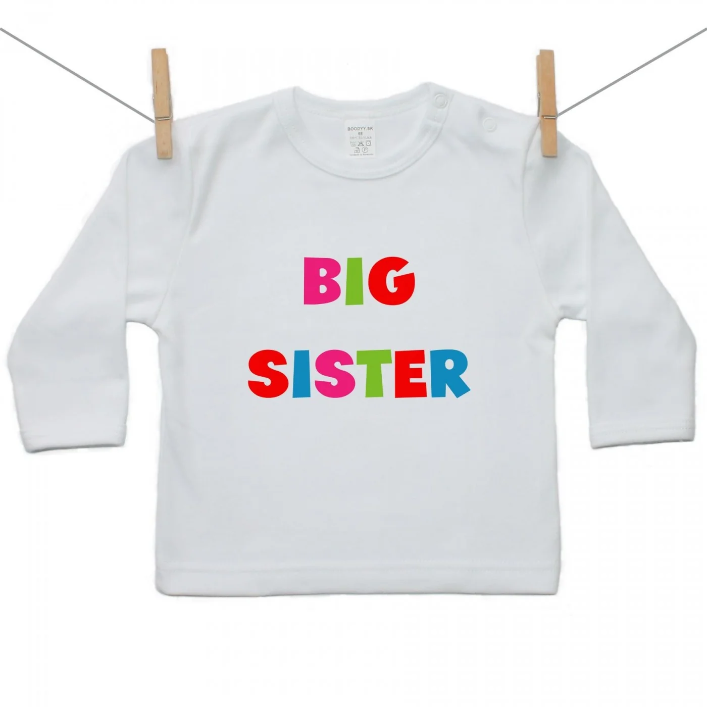 Boodyy Tričko s dlhým rukávom Big sister Veľkosť: 80