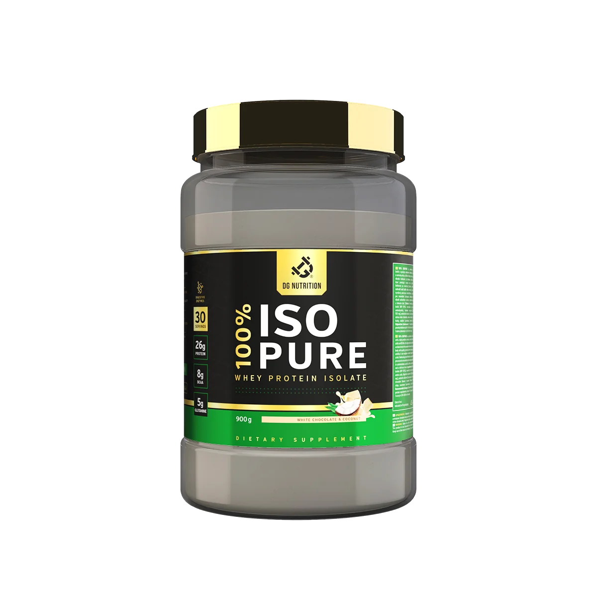 100% ISOPURE Premium Biela čokoláda & Kokos 900 g