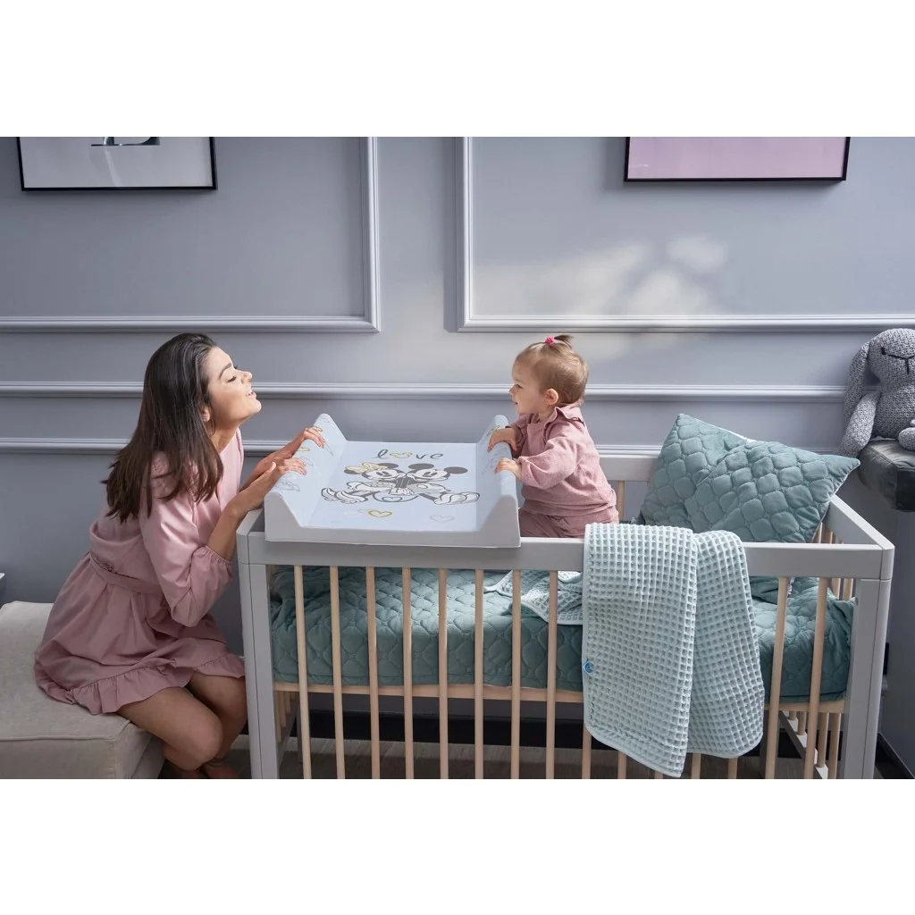 Podložka prebaľovacia s pevnou doskou COMFORT (50x70) Disney Minnie & Mickey Blue
