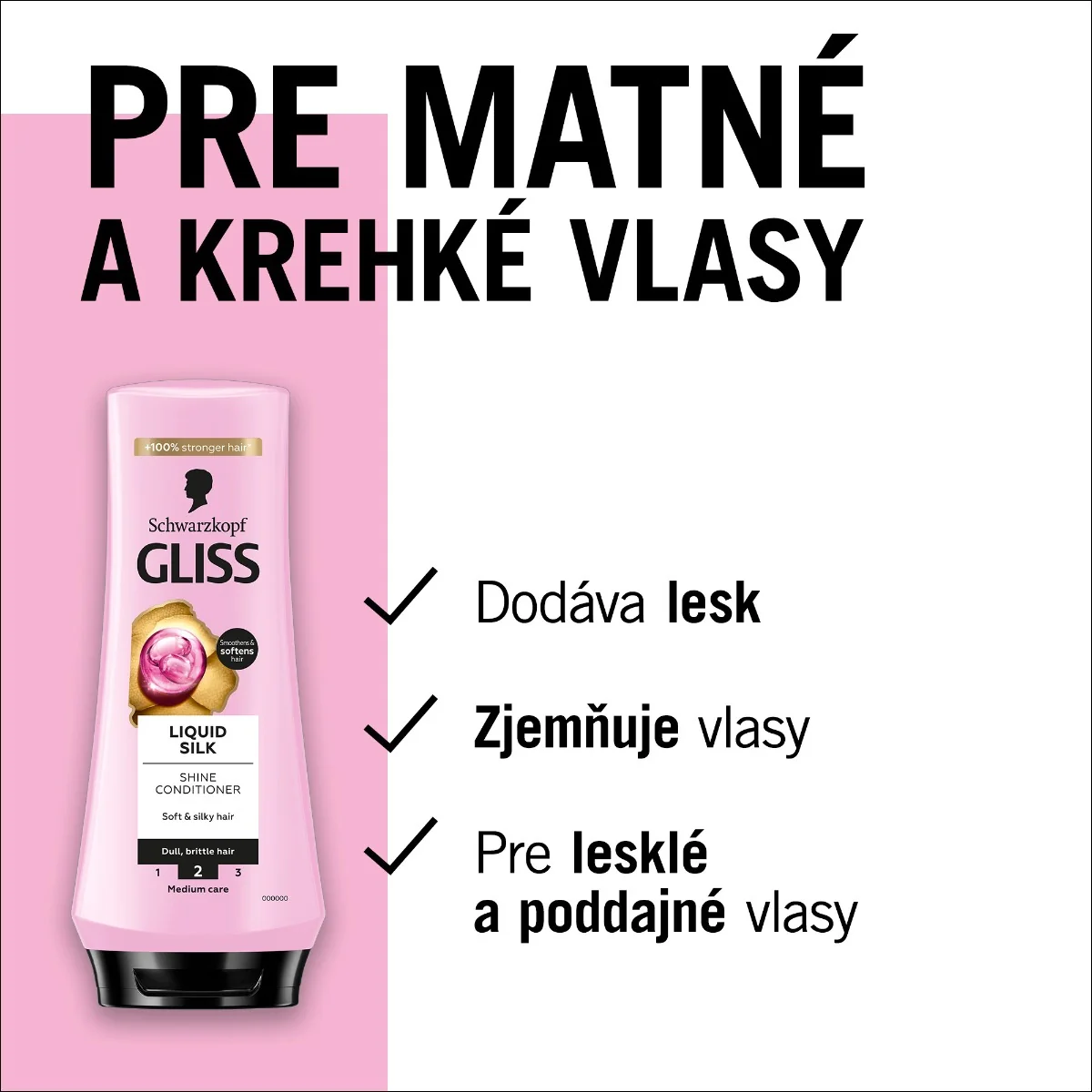 Schwarzkopf Gliss Liquid Silk regeneračný kondicionér na vlasy 200 ml