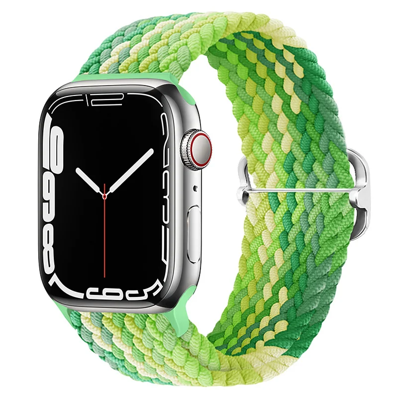 BStrap Elastic Nylon remienok na Apple Watch 42/44/45mm lime