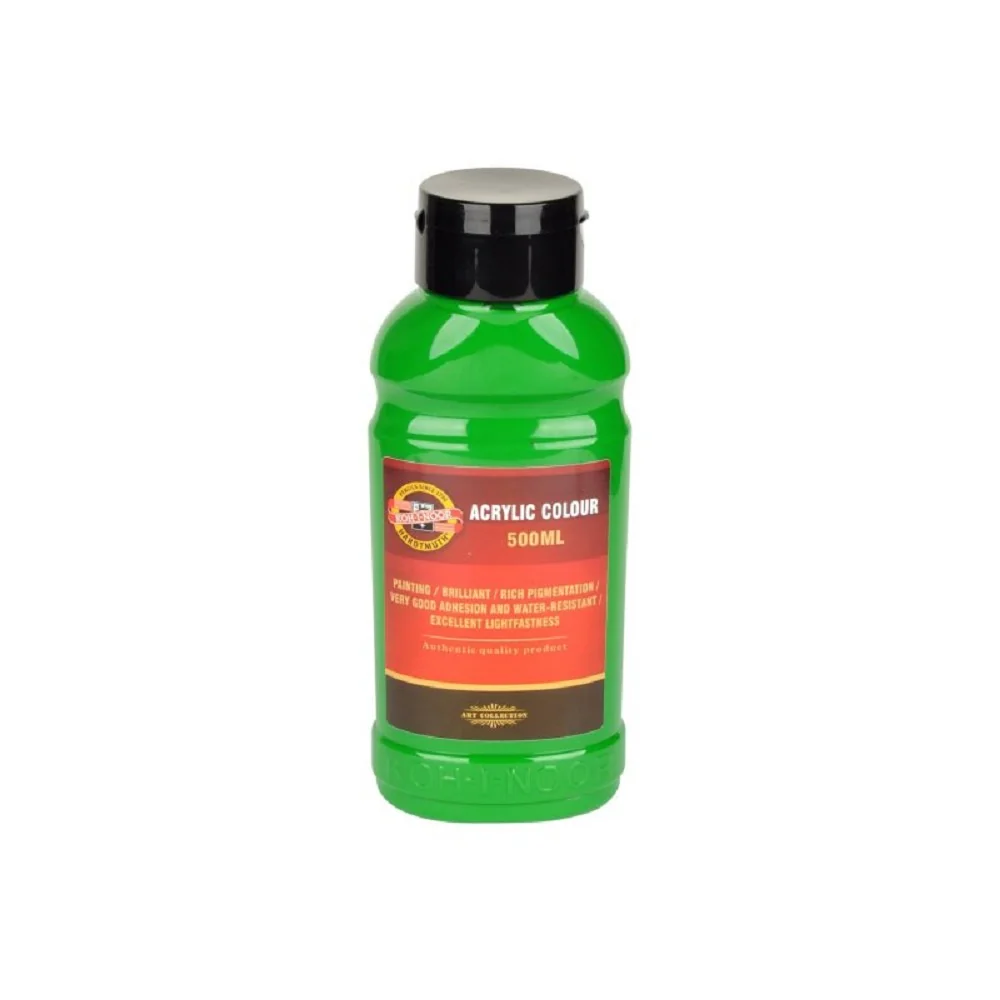 Akrylová farba 500 ml, permanentná zelená 1627/0520