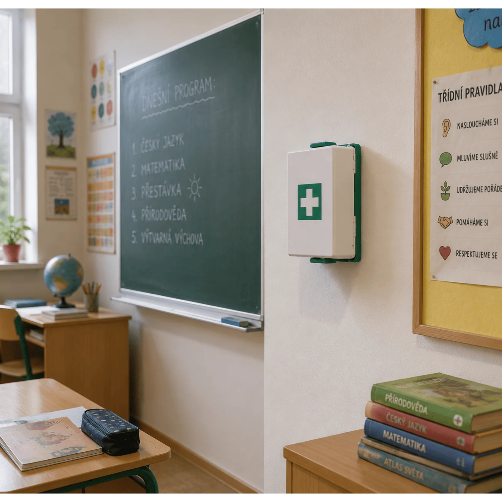 Nástenná lekárnička mobilná pre 5 osôb