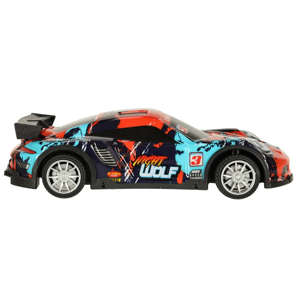 Auto, autíčko na diaľkové ovládanie - športové auto modro-červené 2,4 GHz