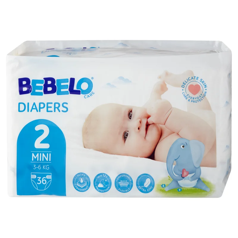 BEBELO CARE Plienky 2 Mini 1×36 ks, plienky