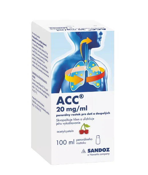 ACC 20 mg/ml perorálny roztok pre deti a dospelých 100 ml