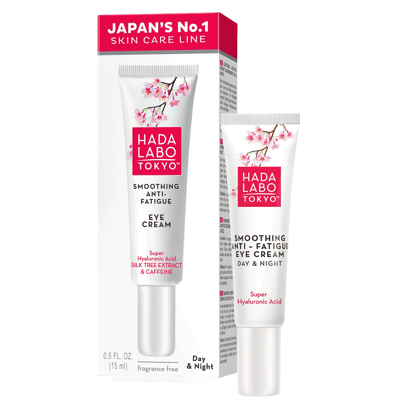 HADA LABO TOKYO SMOOTHING ANTI-FATIGUE EYE CREAM DAY & NIGHT 15 ml