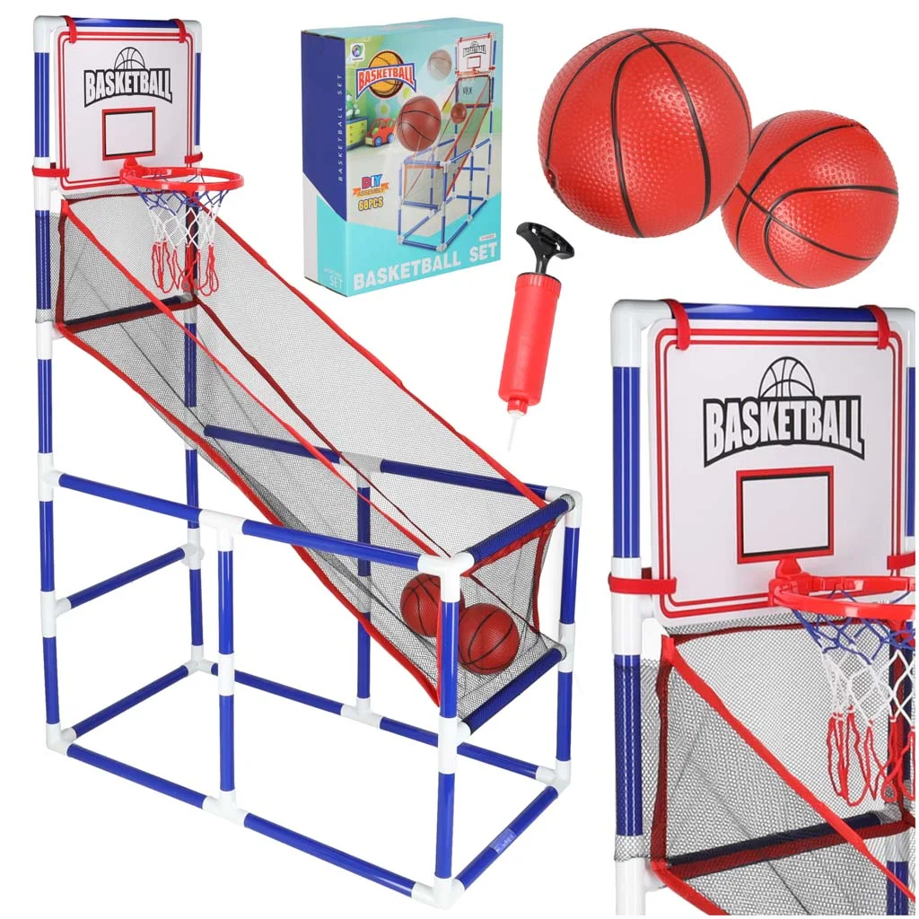 Prenosná basketbalová hra 2 lopty + pumpa