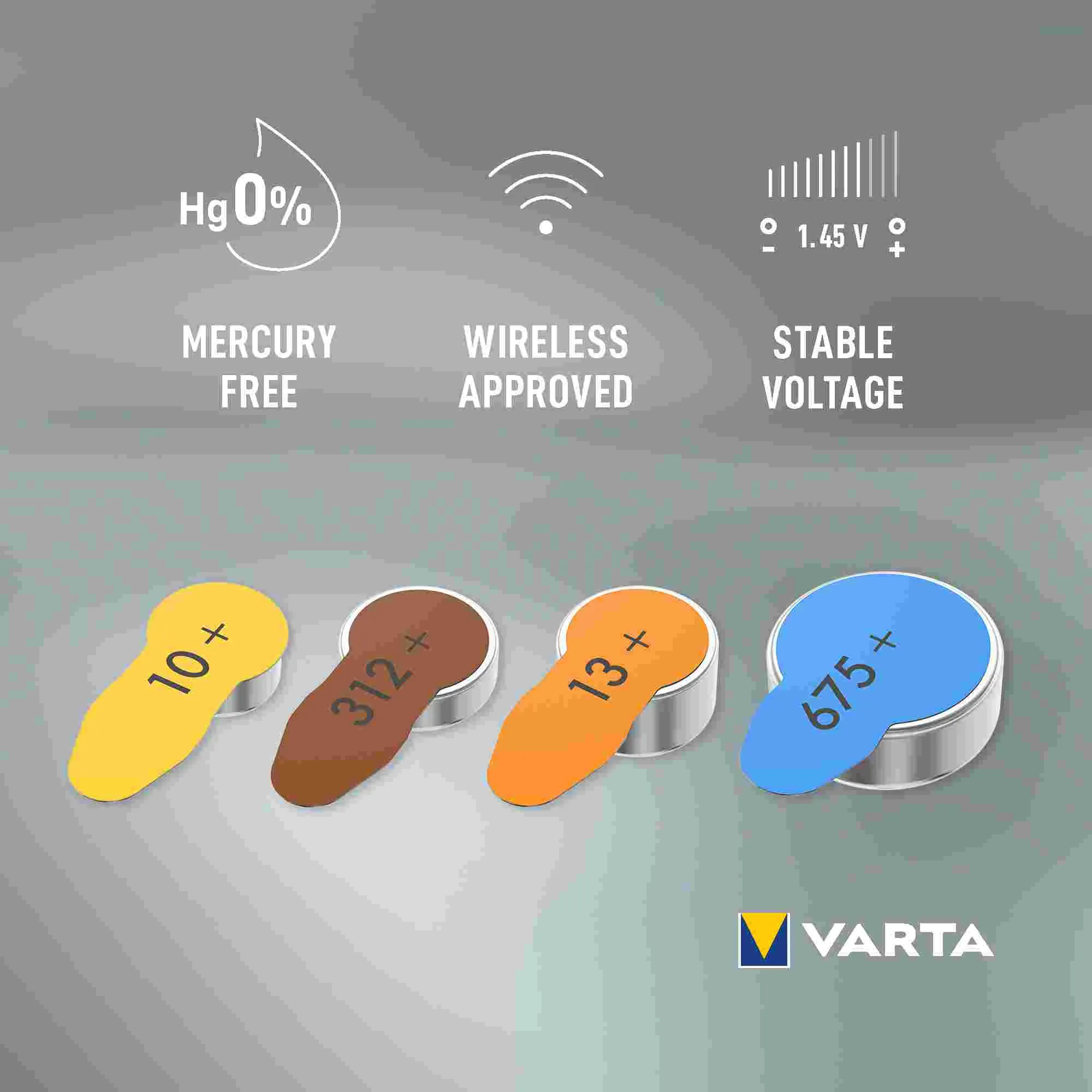 VARTA Hearing Aid Battery 13 BLI 6 1×6 ks, batérie do načúvacích prístrojov