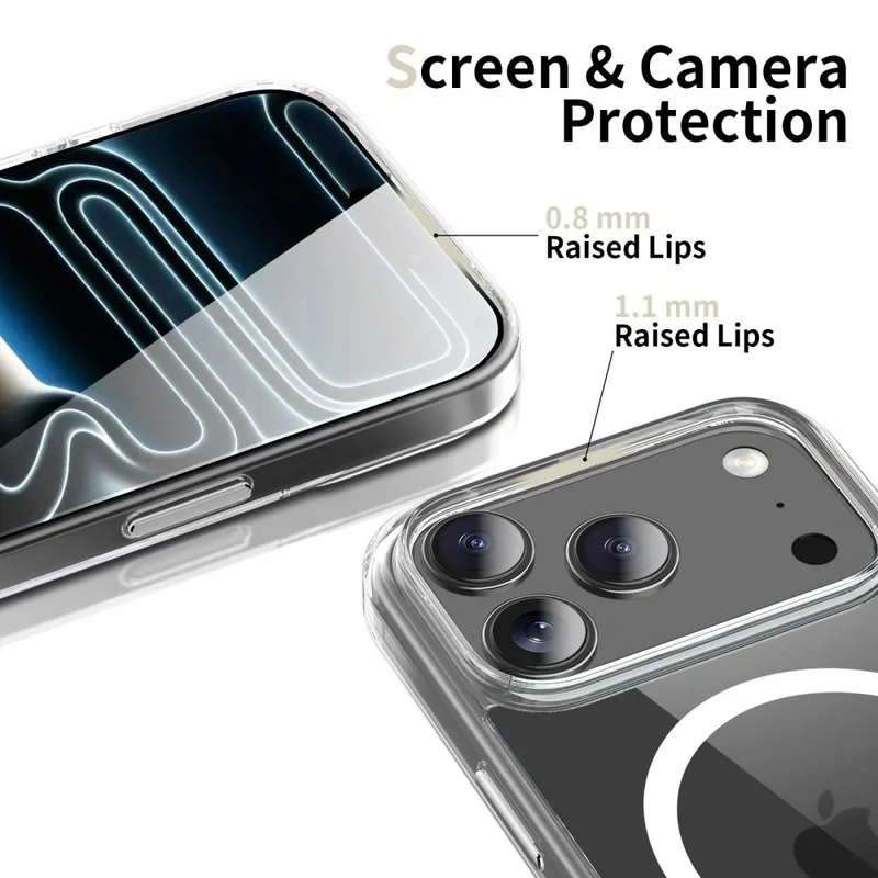 Tech-Protect FlexAir Hybrid CC MagSafe kryt na iPhone 17 Pro, priesvitný ný