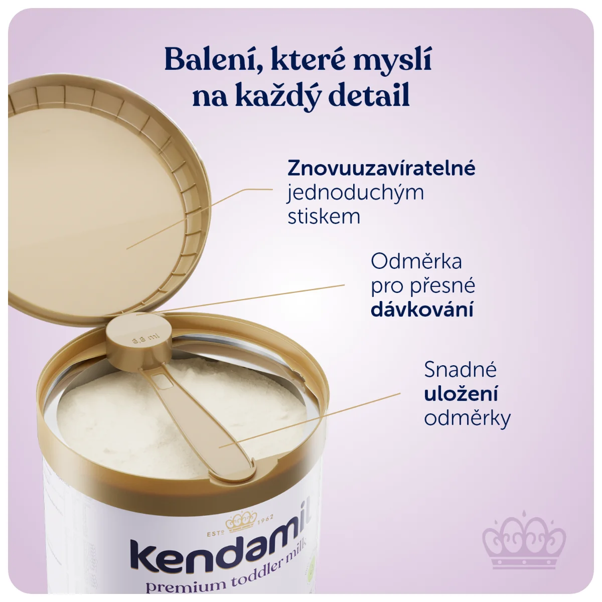 Kendamil Premium 4 HMO+ (800 g) 1×800 g, detská výživa