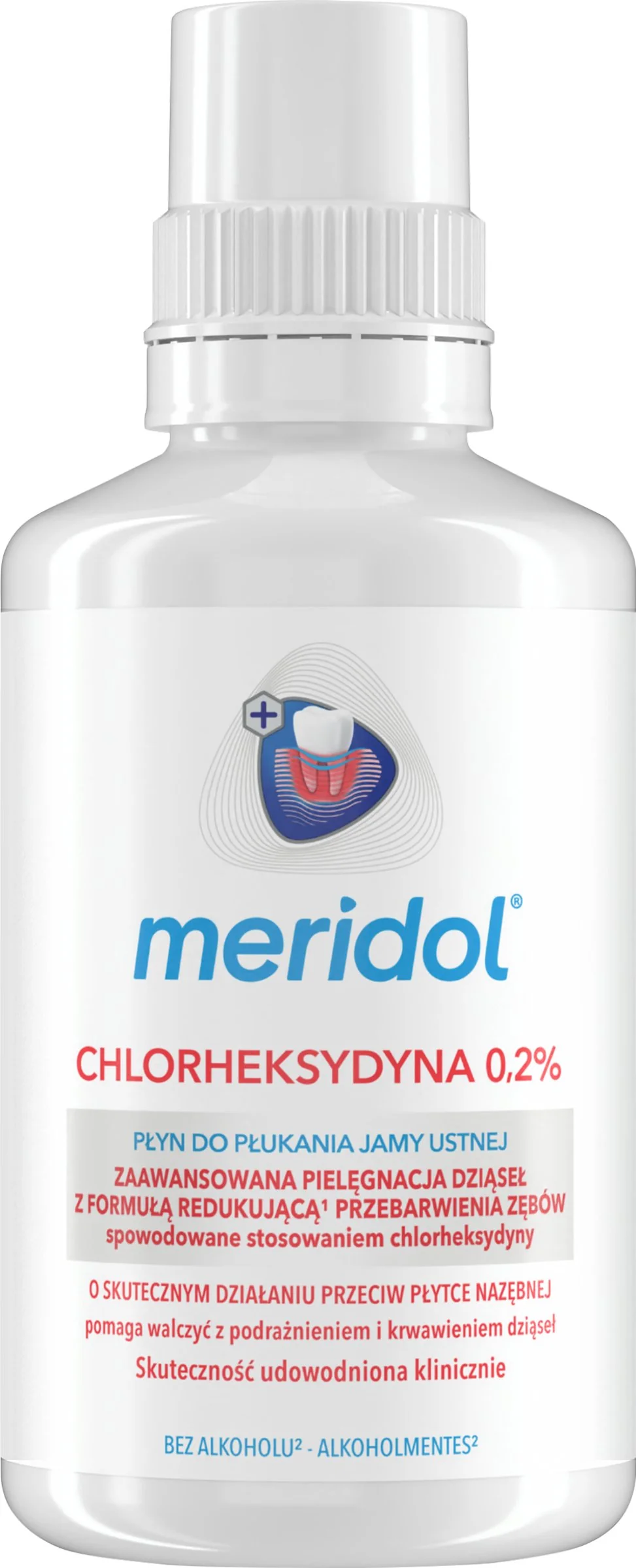 Meridol ústna voda s Chlorhexidinom 0,2 % 1×300 ml, bez alkoholu