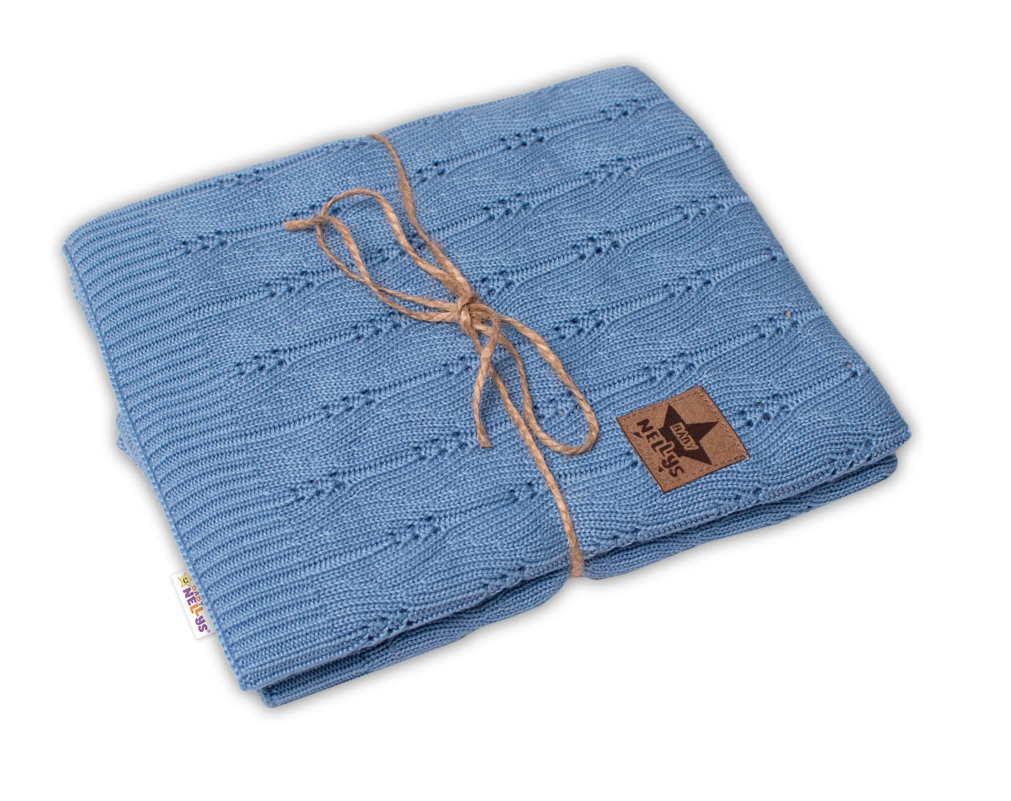 Luxusná bambusová detská deka Bamboo, 80x100 cm Baby Nellys, jeans 