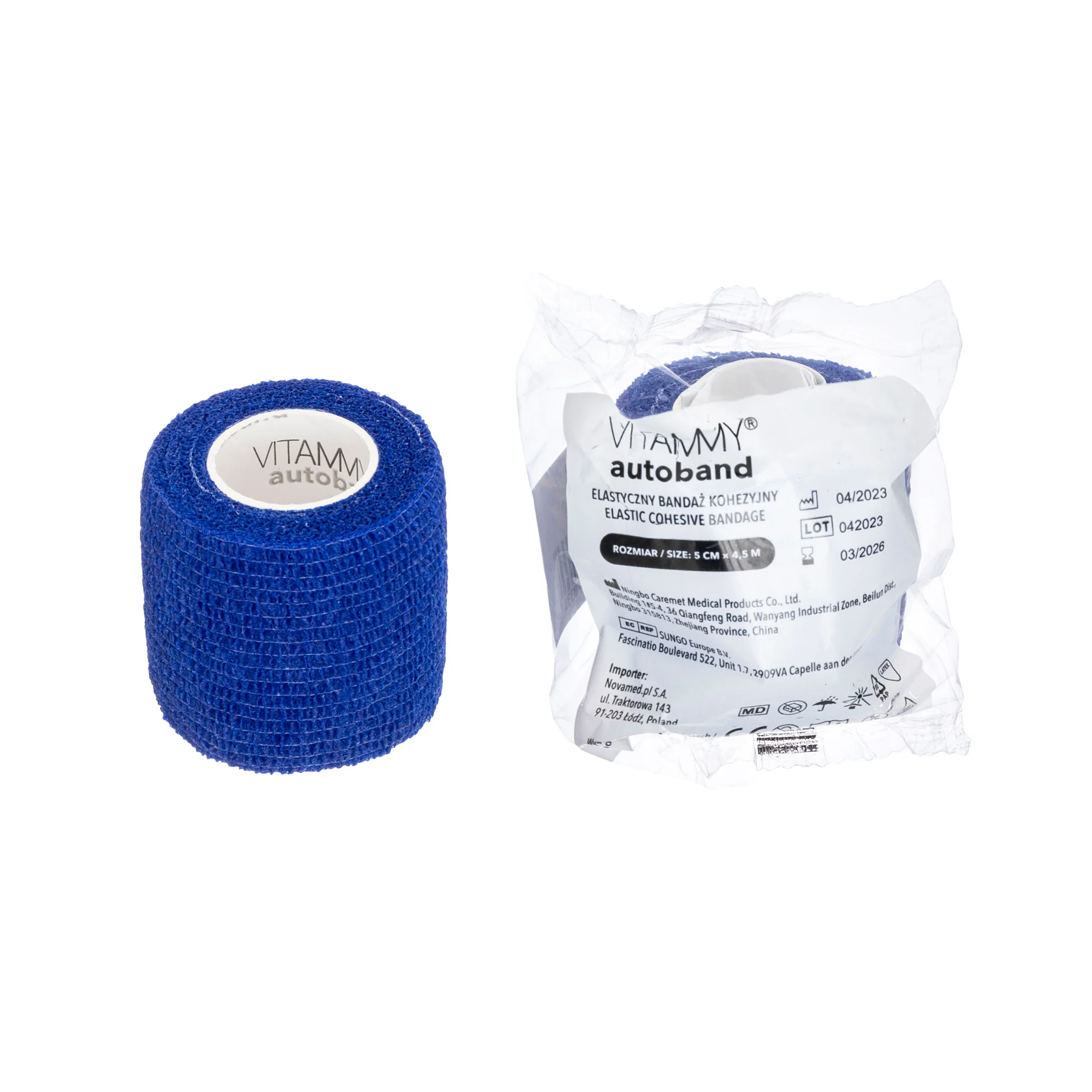 VITAMMY Autoband samolepiaca elastická bandáž modrá 5 cm x 450 cm