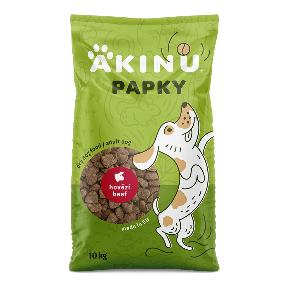 Akinu PAPKY Hovädzie granule pre psov 10 kg