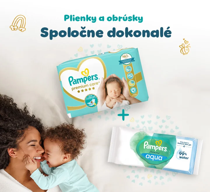 Plienky a obrúsky Pampers Spoločne dokonalé