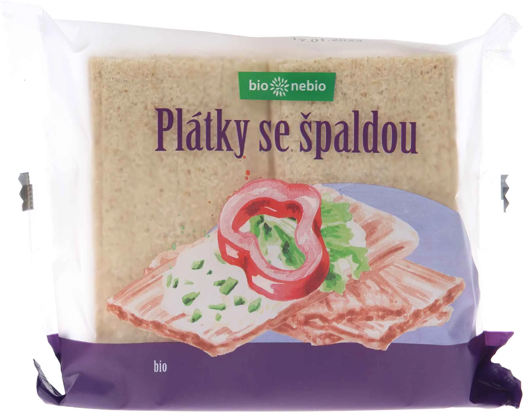 Bionebio Špaldové Plátky Chrumkavé 100g 1×100 g, špaldové plátky