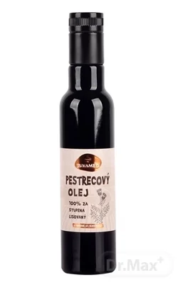JUVAMED OLEJ Z PESTRECA MARIÁNSKEHO, 100 % za studena lisovaný 250 ml