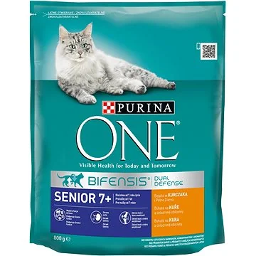 PURINA ONE Senior s kuraťom a celozrnnými obilovinami 800g 1×800 g, pre mačky