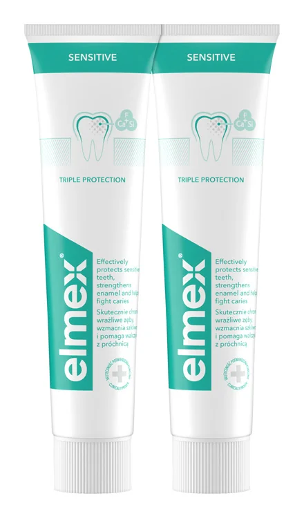 ELMEX Zubná pasta Sensitive Duo 2×75 ml, zubná pasta