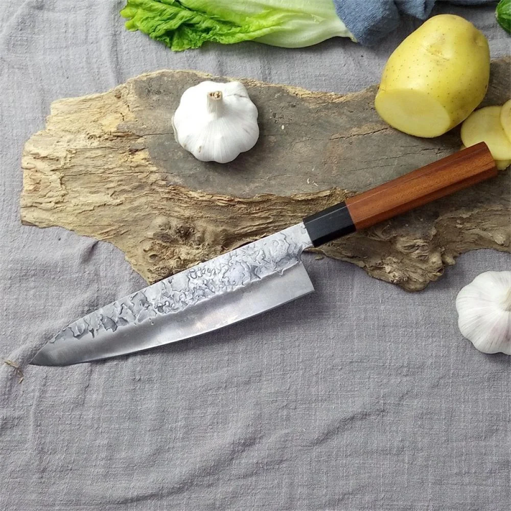 Kuchynský nôž Kiritsuke s drevenou rukoväťou Kiritsuke/Hnedá