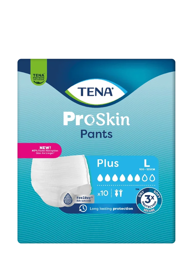 TENA Pants Plus L 1×10 ks, naťahovacie absorpčné nohavičky