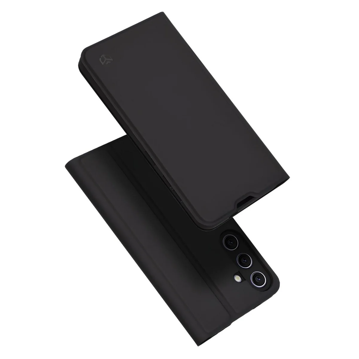 Eko-kožený knížkový/flipový obal pre Samsung Galaxy S24 Plus Čierna, SKU: 33273