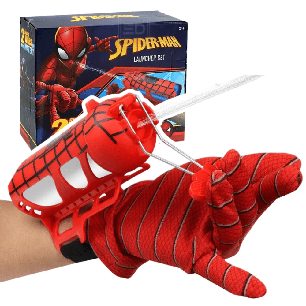 Spiderman rukavica 2v1 s pavučinou, detská superhrdinská rukavica pre chlapcov