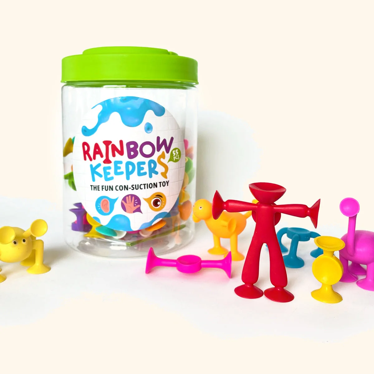 Rainbow Keepers 55 - prísavková stavebnica so zvieratkami