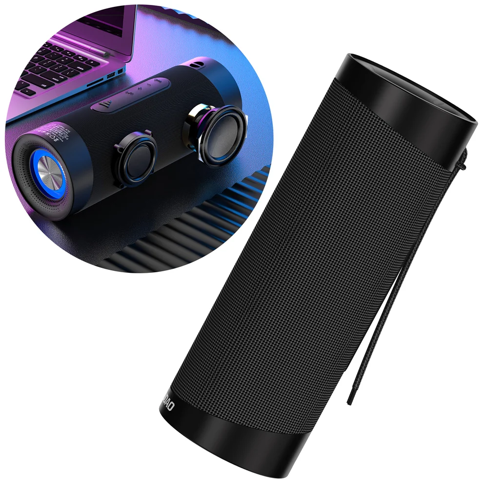 Dudao Y10Pro RGB bezdrôtový reproduktor, čierny