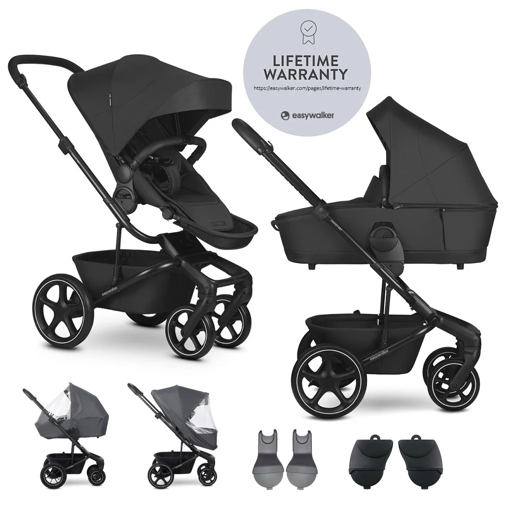 Set XL kočík kombinovaný Harvey NXT s príslušenstvom Eclipse Black