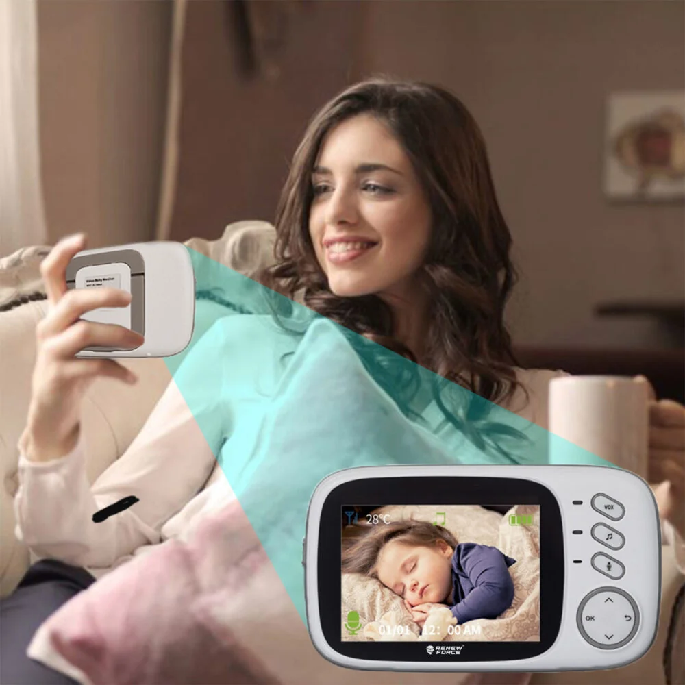 MG BabyWatch detská pestúnka s kamerou, biela