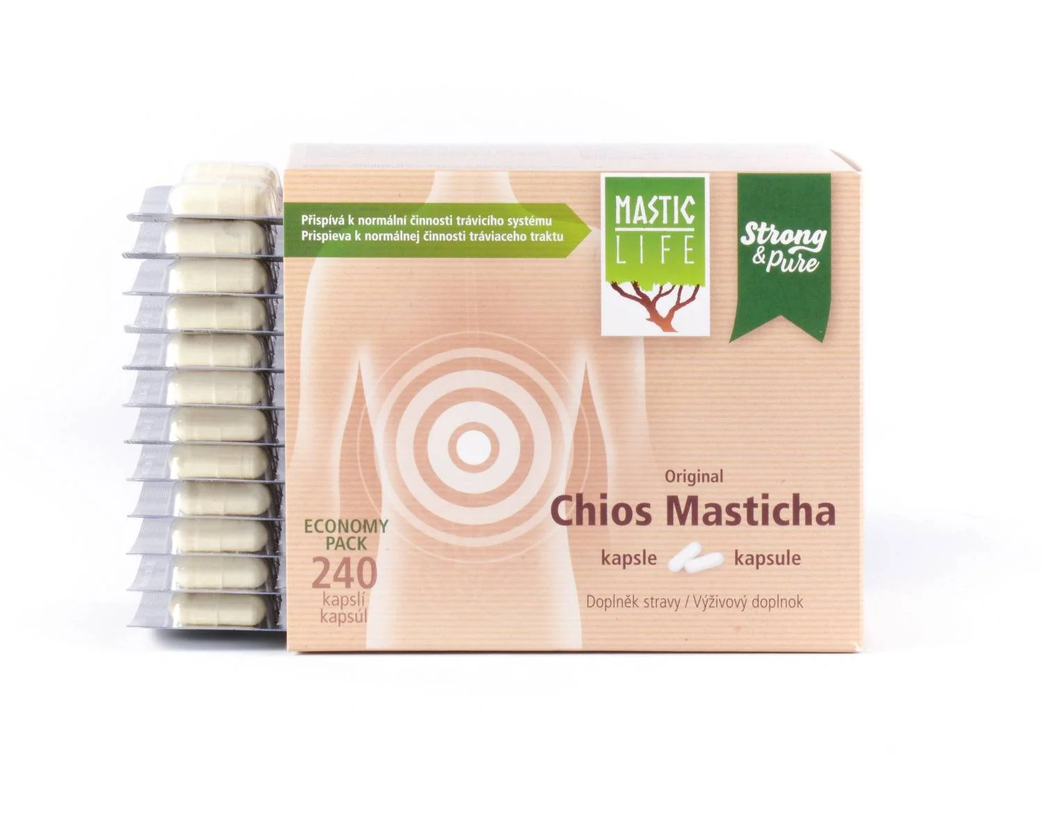 Masticlife Masticha Strong&Pure 240cps 1×240 cps, výživový doplnok