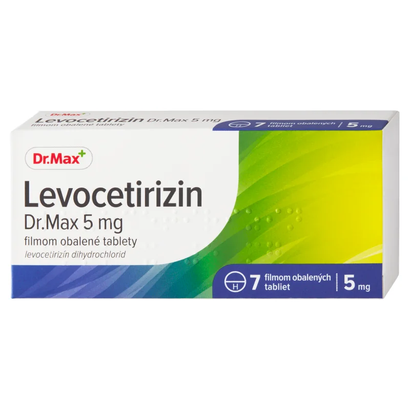 Dr. Max Levocetirizin 5 mg 1×7 ks, antialergikum