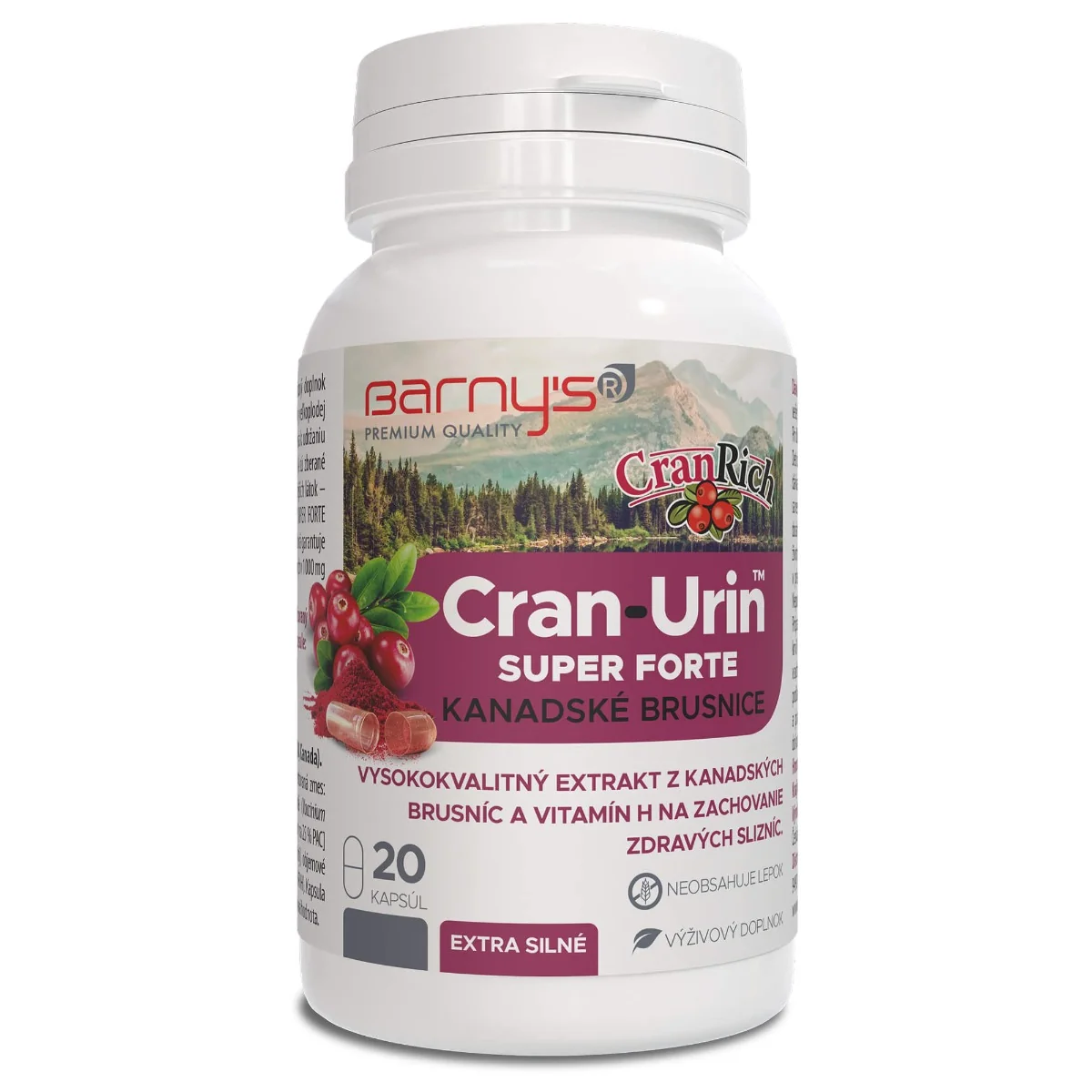 Barny's CRAN-URIN SUPER Forte 1×20 cps, výživový doplnok