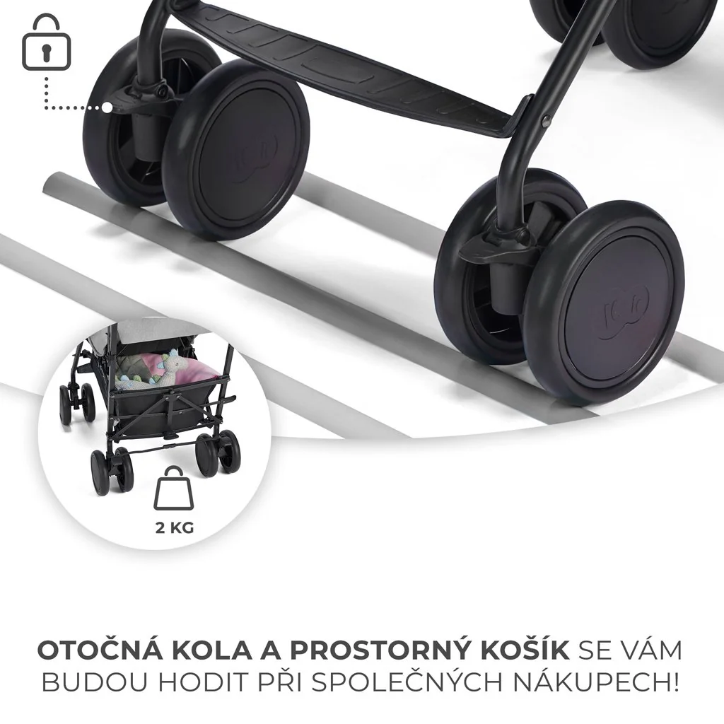 Kočík športový Siesta Ash grey