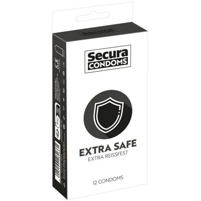 Extra Safe – zosilnené kondómy (12 ks)