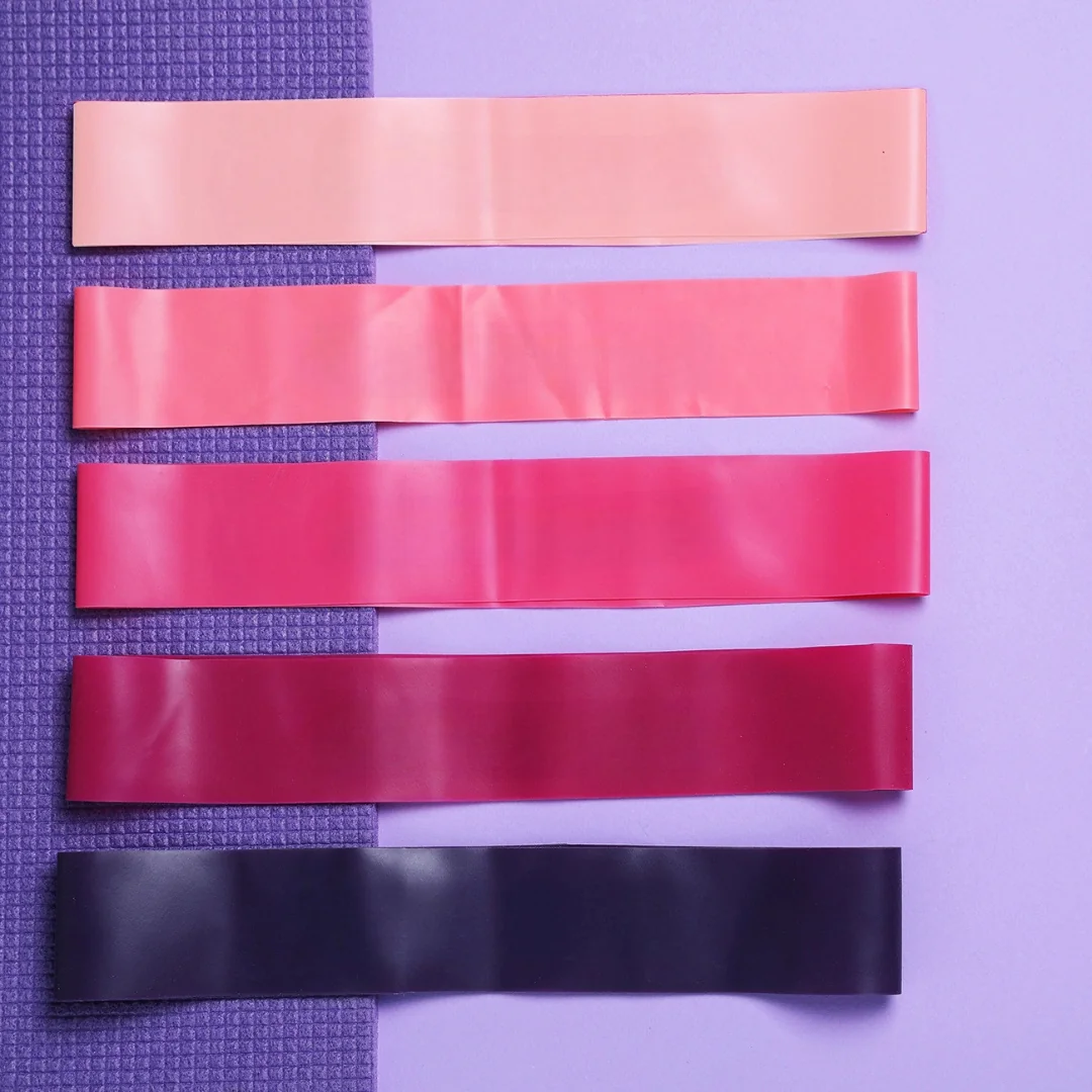 MG Fitness Bands odporové gumy 5ks, ružové