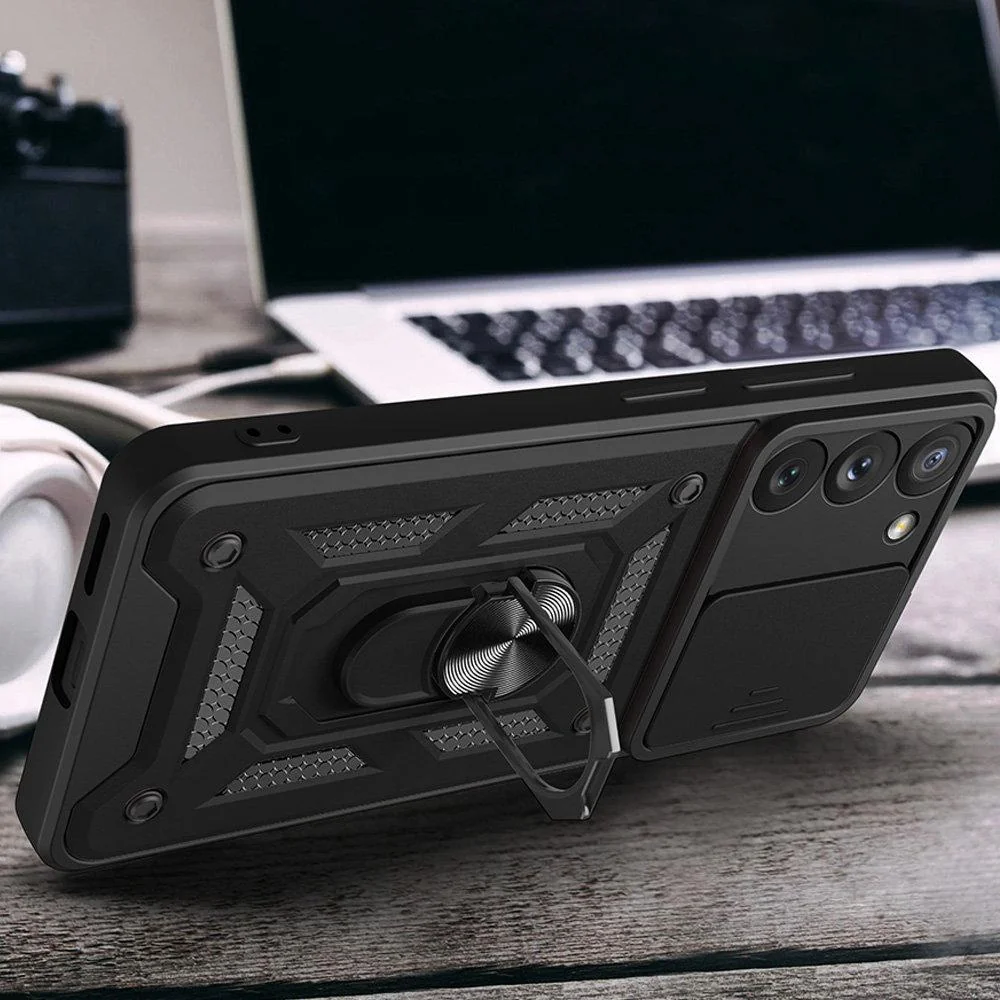 Hybrid Armor Camshield pre Samsung Galaxy S23 - Ružová