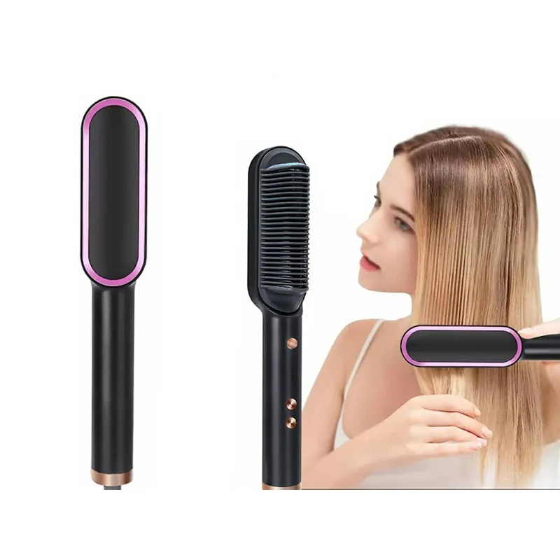 Žehlička na vlasy kefa na vyrovnávanie vlasov STRAIGHT COMB FH909WH BIELA