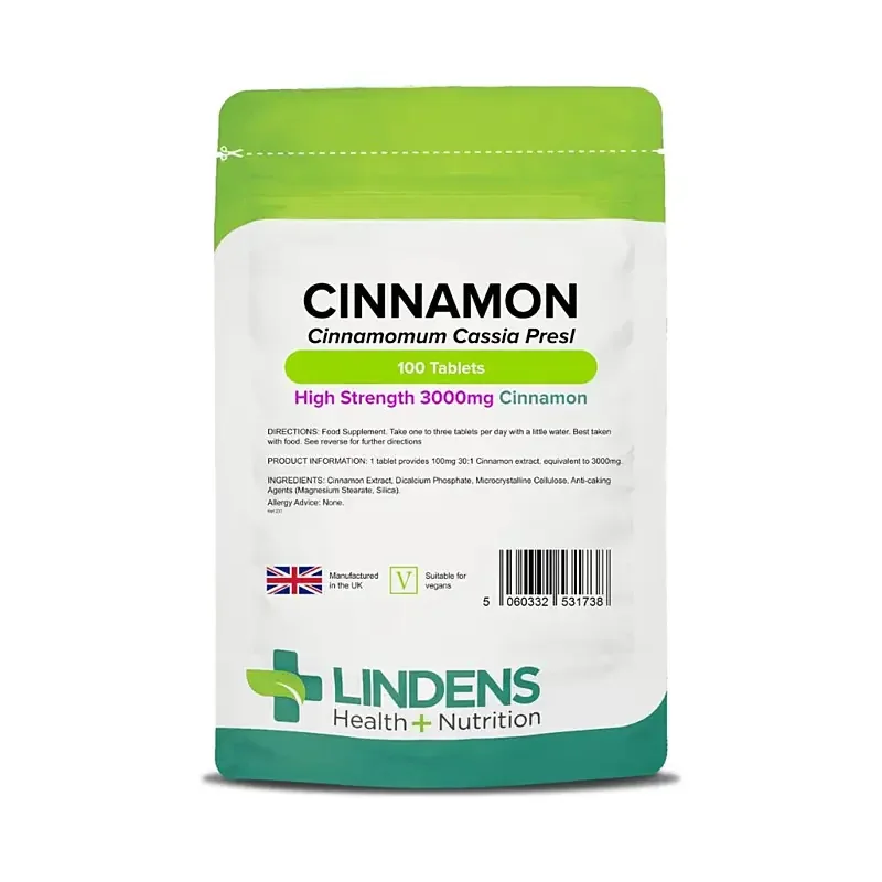 LINDENS Health + Nutrition Škorica 3000 mg, 100 tabliet
