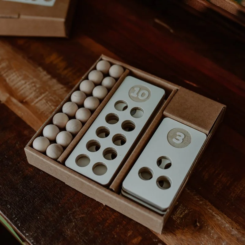 drevené kocky Counting