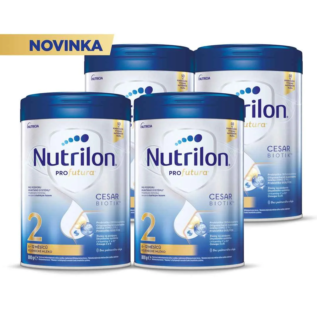 NUTRILON Profutura CESARBIOTIK 2 následné dojčenské mlieko 4×800 g