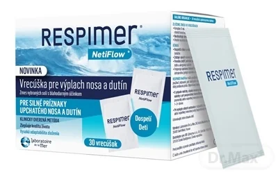 RESPIMER Vrecúška 1×30 ks, pre výplach nosa a dutín